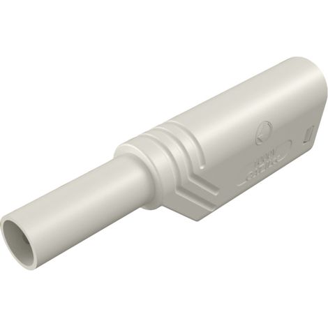 Hirschmann Test & Measurement LAS S WS Sicherheits-Lamellenstecker Stecker, gerade Stift-Ø: 4 mm Wei