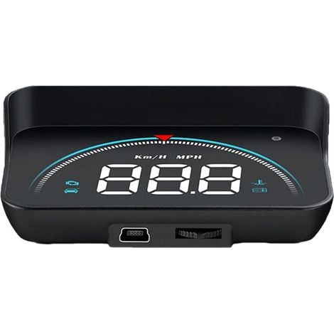 M8 HUD Affichage tête Haute Voiture ,Affichage De Voiture De Jauge ODB 3.5 Pouces Affichage Tête Haute OBD2 HUD Projecteur Affichage De Voiture Numérique Pour Voiture Multifonction Portable(noir) (1/5)