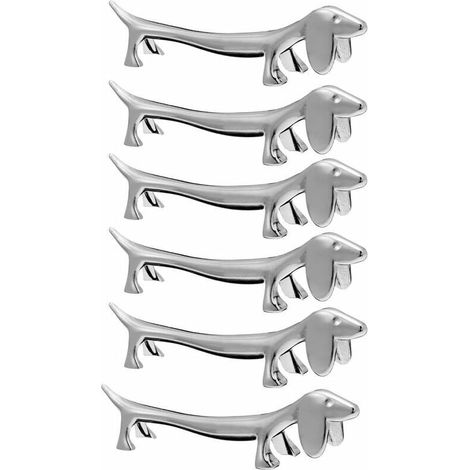 Creative Zinc Alloy Cutlery Set Fork, Knife, Spoon and Fork, Silver - 6pcs