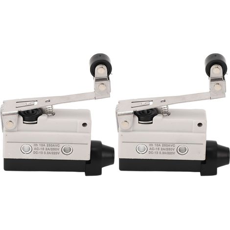 2Pcs Interrupteur de Fin de Course à Levier à Rouleau 200OF 60RF 11PT 3OT 2.4MD 50±1.2OP NO+NC 250V AC pour Machine (1/5)