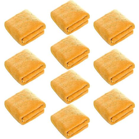 Salon Hair Towels - 10 Pack, Fast Drying, Yellow (1/5)