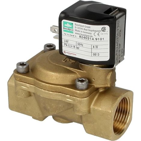 Electrovanne Buschjost 8240314.9101.0240 G3/4,6.0m³/h,0.1-16bar +110°C,EPDM,24VDC