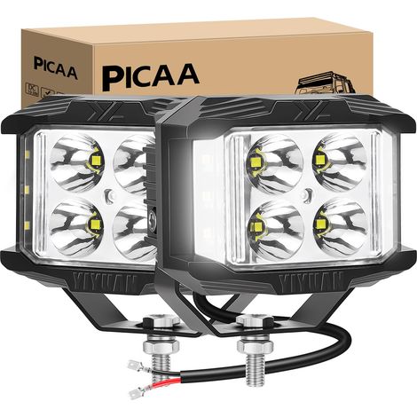 Phare de Travail LED, 2PCS 4 Pouces 35W Blanc Projecteur LED (1/5)