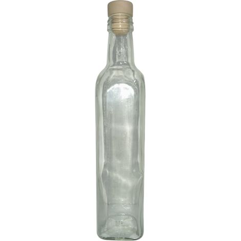Bottiglia in vetro 500ml con tappo per liquori limoncello decorazioni decoupage bomboniera bottigline olio sali minerali collezione