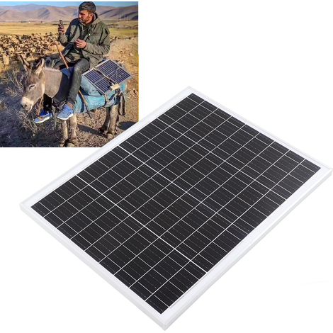 Solarmodul, monokristallines Silizium 60W, 18V Ladung, Stromerzeugungs-, Überwachungs- und Versorgungssystem. (1/5)