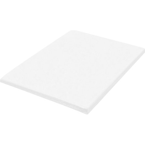 Mattress Topper White PU Foam Polyester Cover EU Small Double Size 120 x 200 cm Comfort Layer Pad RESTFUL