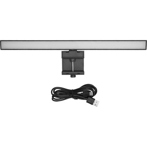 Barre lumineuse de bureau avec minuterie, 3 modes de couleurs, contrôle tactile, port USB-C, lampe d'écran pour travail et lecture (1/5)