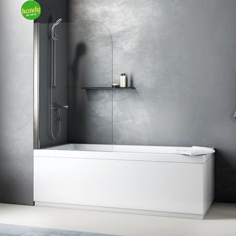 Pannello sopravasca Rodano Silqua by Mobo trasparente spess. 6mm h 140 x 70 cm (1/2)