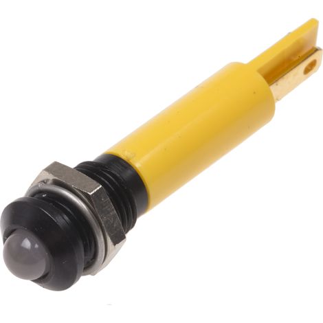 Voyant LED lumineux Jaune RS PRO, dia. 8mm, IP67 ( Prix pour 1 )
