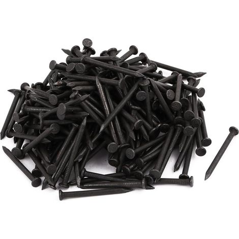 1,5-Zoll-Länge Kohlenstoffstahlspitze Wand Zement Nagel schwarz 200St (1/2)