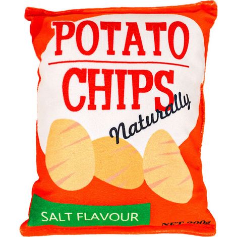 Frites en flanelle, jouet à mâcher pour chien, jouet sonore, sac à goûter, orange (1/3)