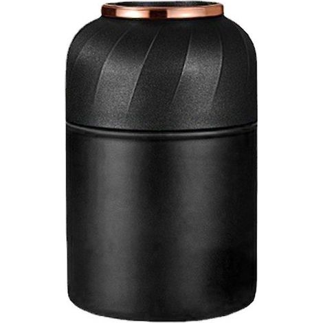 Großes Fassungsvermögen, Babygläschen aus Edelstahl, vakuumisoliert, für warme und kalte Speisen, Lea-500ml-Schwarz