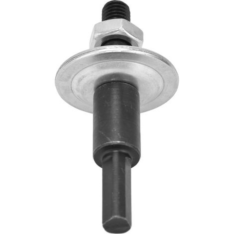 Adaptateur mandrin perceuse pour meule sur tige acier inox carbone kit conversion 8,3mm queue diamant 1 adaptateur 1 écrou 2 rondelles (1/5)