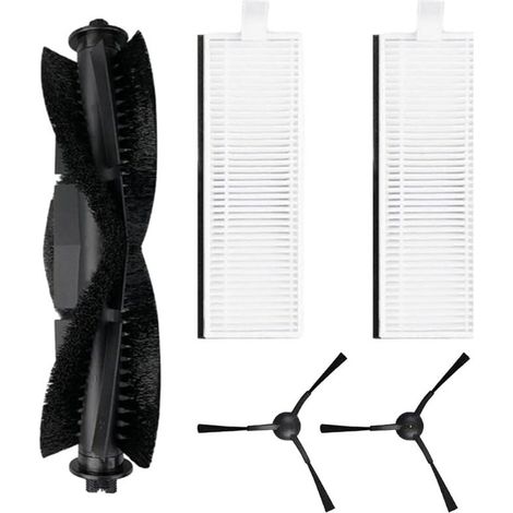 Ensemble de 5 brosses latérales principales pour aspirateur robot Laresar Evol 3, 1 brosse rotative principale, 2 filtres HEPA, 2