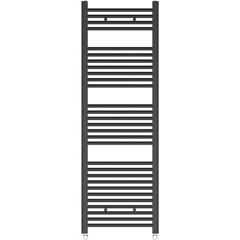 WarmeHaus Straight Grey Heated Towel Rail Radiator 1500x500mm