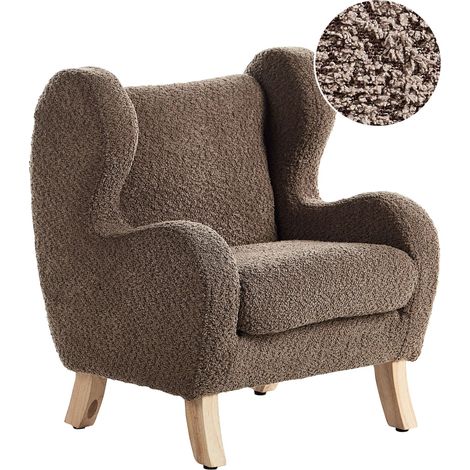 Kids Armchair FARUM Boucle Brown (1/5)