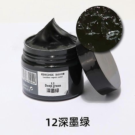 Teinture pour cuir sacs en cuir canapés réparation de la couleur des tiges de chaussures - Vert foncé 12