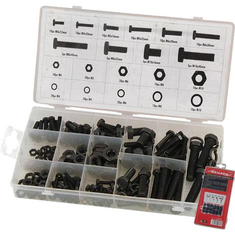 Neilsen 240pc Assorted DIY Workshop Hardware Storage Nut & Bolt Set (1/2)