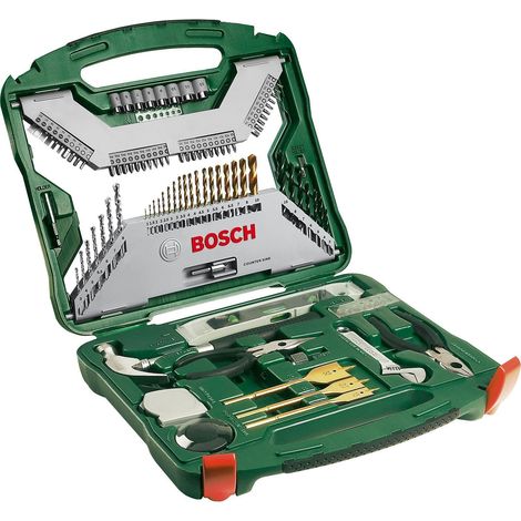 Bosch Accessories 2607019331 X-Line 103 parti Assortimento punte e inserti Metallo, Pietra, Calcestruzzo, Legno, Muratu