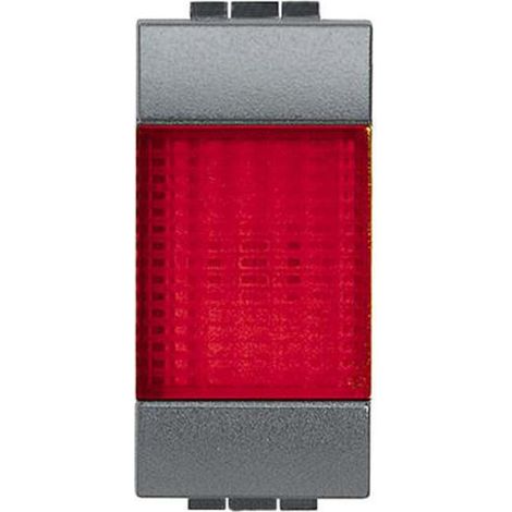 Bticino portalampada con diffusore rosso livinglight l4371r