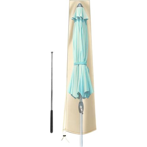 Housse de protection de parasol de jardin Protection Imperméable Coupe-Vent Housse Pour Parasol Déporté Extérieur Jardin Arrière-Cour Mobilier De Jardin Extérieur Terrasse Piscine Fête (1/5)