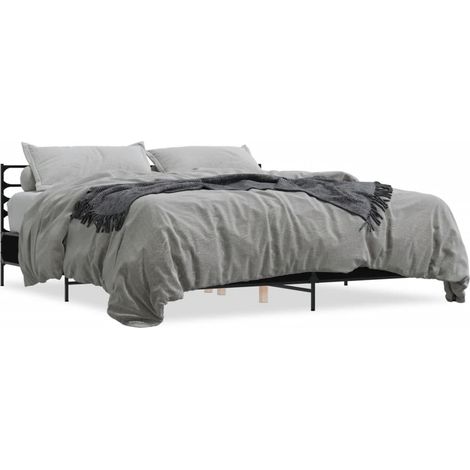 Maison Exclusive - Bettgestell Schwarz 180x200 cm Holzwerkstoff u