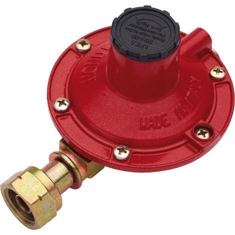 1PZ REGOLATORE GAS PER BOMBOLONE 4KG H DADO SX OUT 3/8 (1/2)