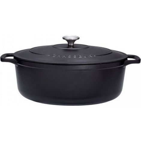 casseruola ovale in ghisa smaltata 31cm nero sublime - PUC473101 - Chasseur