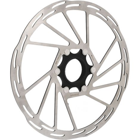 Disque de frein pour vélo 203 mm, en métal durable et antirouille, avec structure creuse. Disque de frein pour VTT. (1/5)