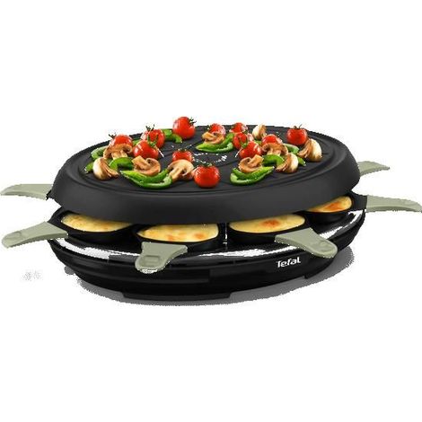 Tefal Raclette-Gerät, 8 Personen, 2 Funktionen, Antihaftbeschichtung, Hergestellt in Frankreich, RE31E810 (1/5)