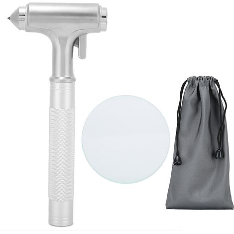 1 Marteau brise-vitre, acier inoxydable, compact, outil secours voiture (1/5)
