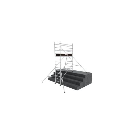 Echafaudage roulant aluminium STARTEO Hauteur Travail 4.60 m - Tubesca Comabi