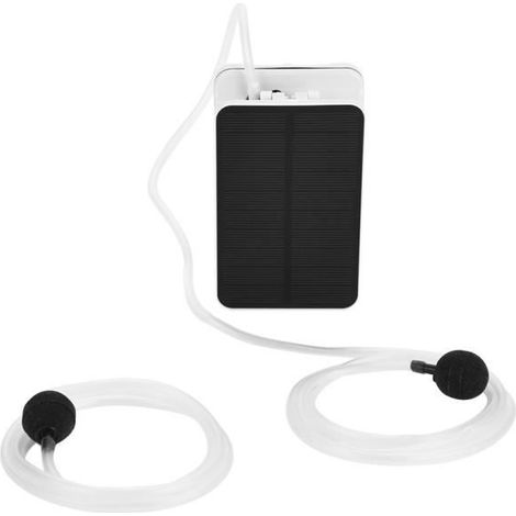 Pompe à air - CWU - Solaire - 2200mAh - ABS - Silencieuse (1/4)