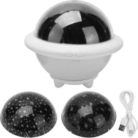 Lampe projecteur d'étoiles rotatif USB, projecteur lumineux innovant, décoration de Noël blanche, cadeau pour maison. (1/5)