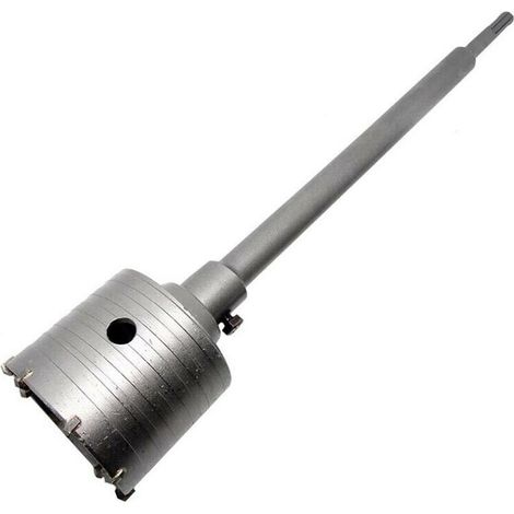 Fresa Muro Carotatrice A Tazza 110 Mm Asta Prolunga 60 Cm Da Trapano Sds Plus (1/4)