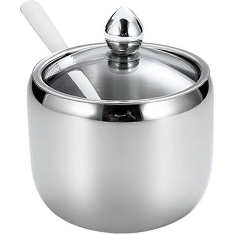 Pots à épices, récipients à épices, récipients à épices avec couvercles, sucrier pour café/bar (1/2)