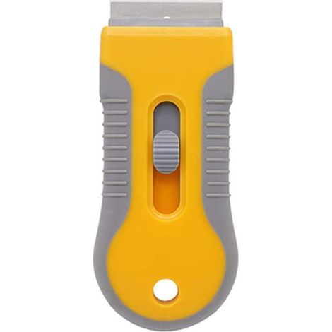 Raspador para vitrocerámica y placas de cocina: herramienta de limpieza para eliminar etiquetas, adhesivos y restos de pegamento del horno. (1/5)