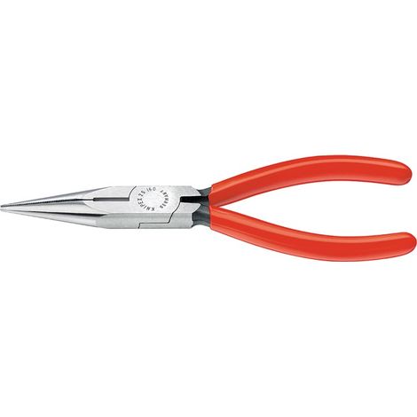 Flachrundzange L.140mm flach/rund ger.pol.Ku.-Überzug KNIPEX 2501140 (1/2)