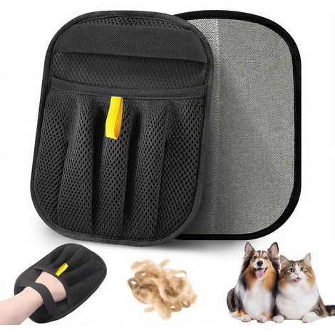 1 Pièce Gant Anti Poils Animaux. 2025 Nouveau Cinq Doigts Gant Statique Attrape Poils Chat. Brosse Anti Poils Animaux Réutilisable. Gant Poil Chat
