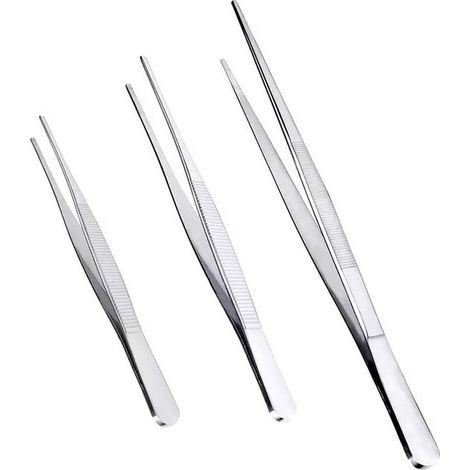 Pinzette da cucina in 3 pezzi, acciaio inox, 30 cm x 21 cm x 16 cm (1/4)