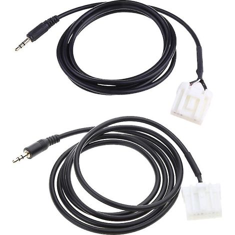 Adaptateur de câble d'entrée audio auxiliaire mini-jack 3,5 mm pour écouteurs Mazda 2, 3, 5 et 6 (1/5)