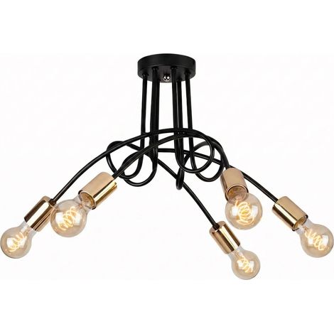 LAMPE PARADISE 5 BLACK GOLD APP518-5C (1/5)