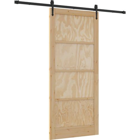 Puerta Corredera ORKDAL 93 x 211 cm Madera de ingeniería vidaXL (1/5)