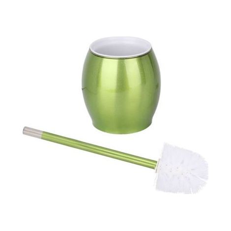 Porte-brosse de toilette en acier inoxydable - base ronde (vert) (1/5)