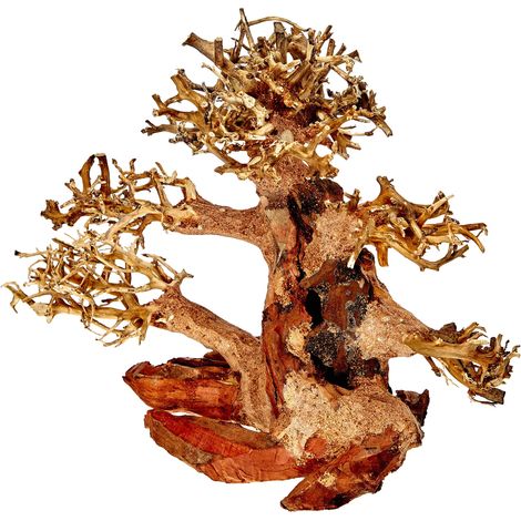 Amtra Legno Oriental Wind 4 taglia S, decorazione in legno per acquario fatto a mano, tronco naturale ornamentale, accessorio arredo decorativo, 24x11x17 cm (1/2)