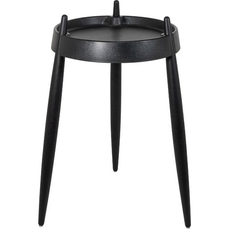 Zafferano Tavolino LIOLÀ h67cm Nero - Frassino nero (1/3)