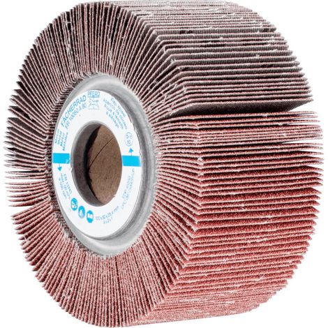 PFERD TOOLS Lamellenschleifrad FR Ø 100x50mm Bohrung Ø 25,4 mm A80 für universelle Anwendung 2 Stk (1/5)