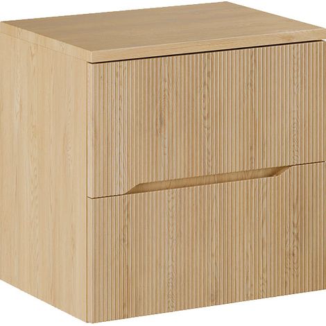Meuble sous-vasque 60cm plan de toilette Isaline Bois (1/5)