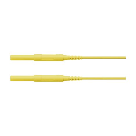 Test lead schutzinger 4mm plug 200 cm amarillo