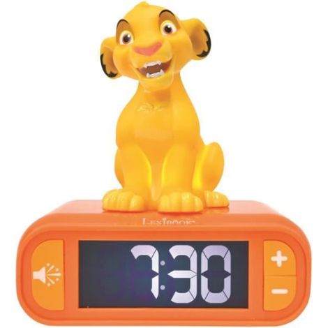 Réveil veilleuse numérique LEXIBOOK - Simba - Son et lumière 3D - Jaune - Enfant (1/3)